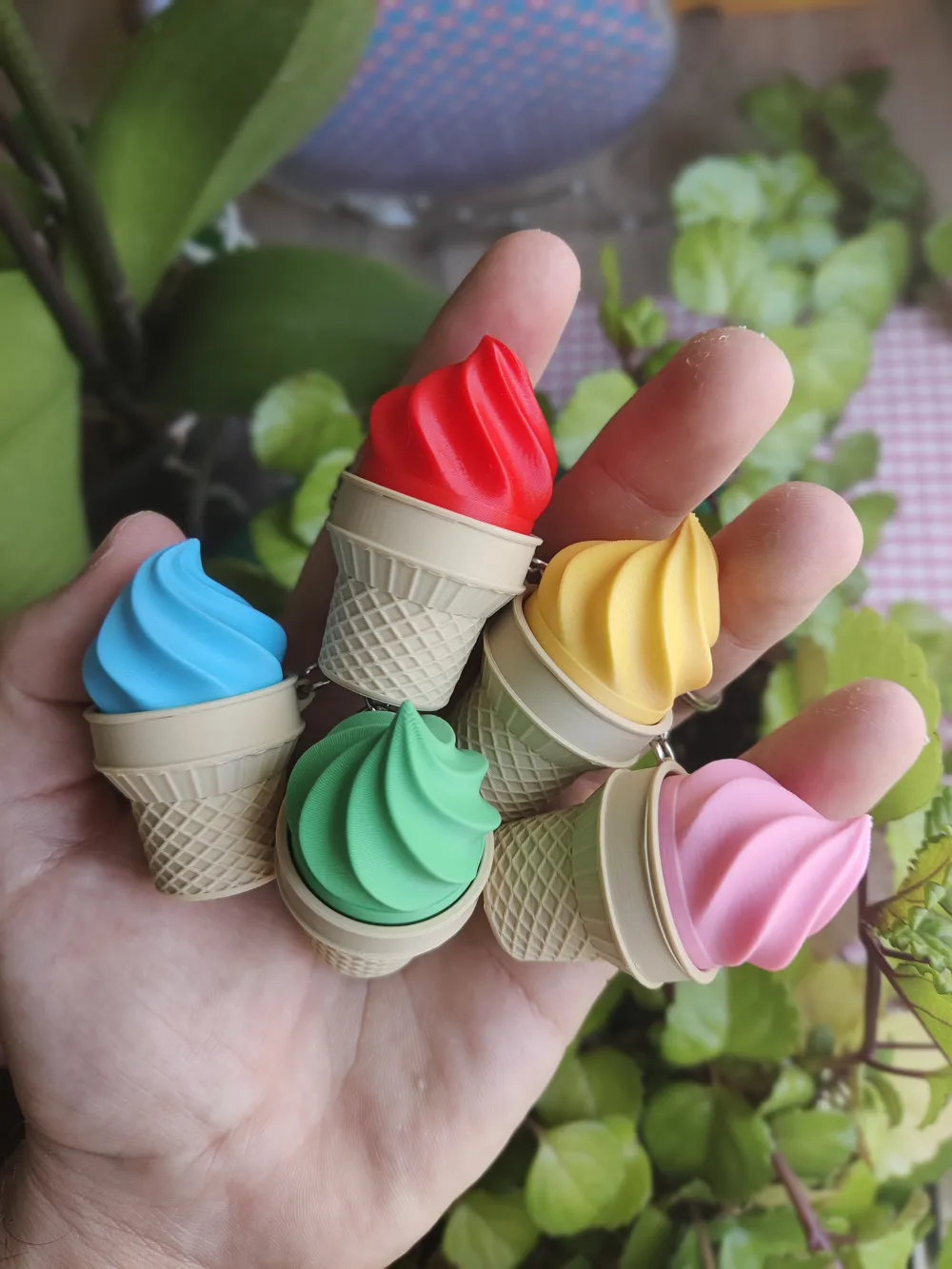 Hasil cetak 3D Clicker Es Krim - Mainan Clicker Es Krim -  Ice Cream Clicker